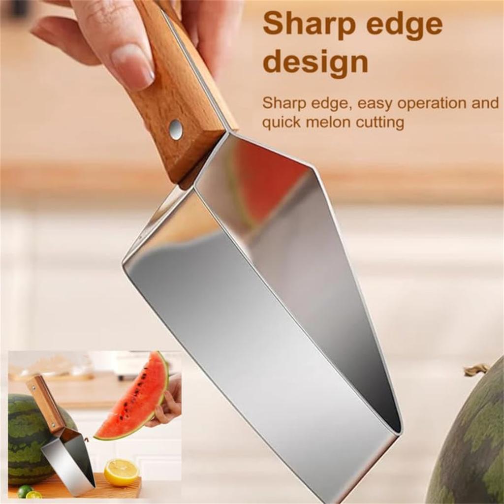 Watermelon Multi-function Fruit Watermelon Fork Cutter Stainless Steel Watermelon Windmill Cutter Watermelon Cutting Tool