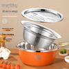 Si Gang Orange 3-Piece Grating & Mixing Bowl Set