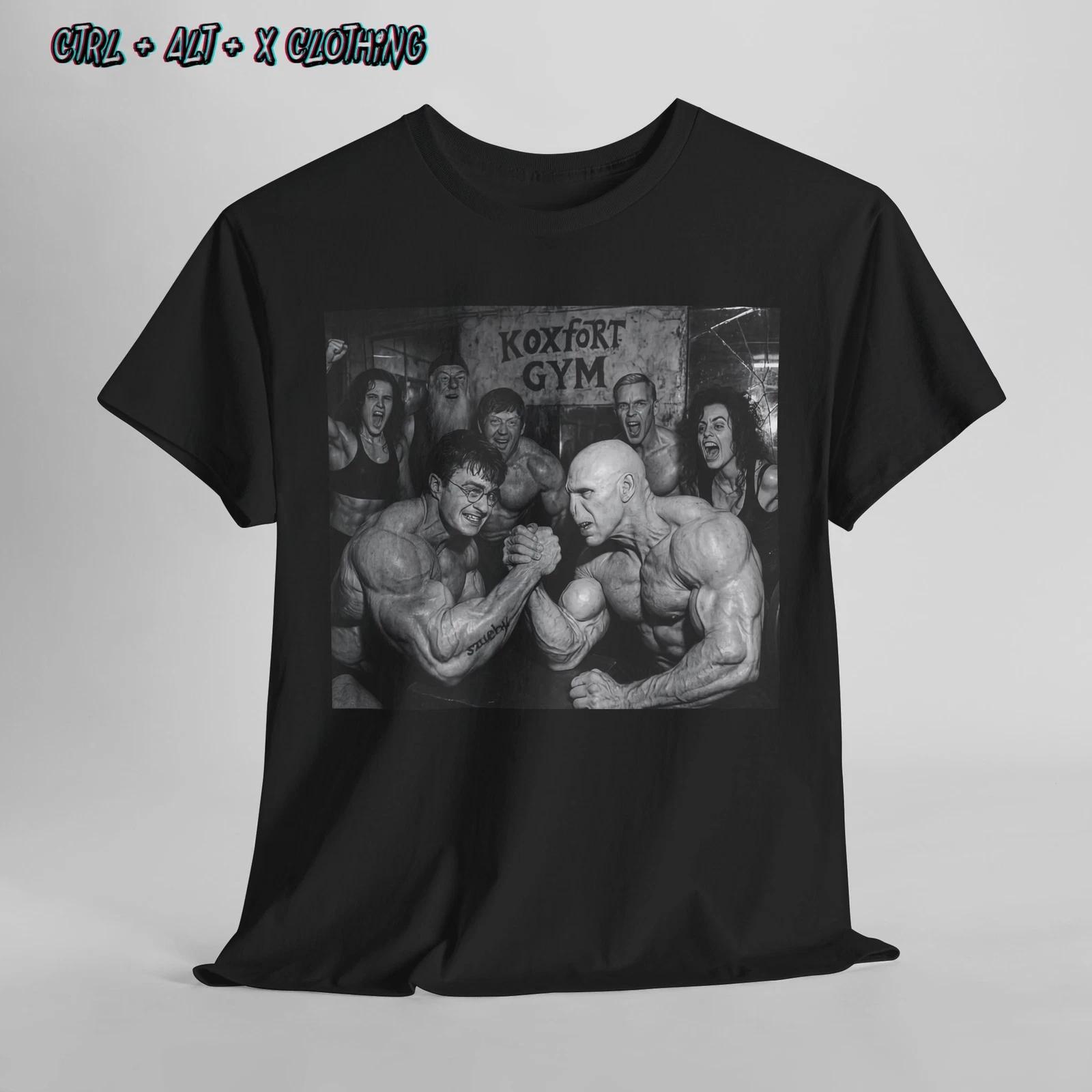 Wizard Arm Wrestle Unisex Tee, Voldemort vs Harry Potter Shirt, Magic Battle M