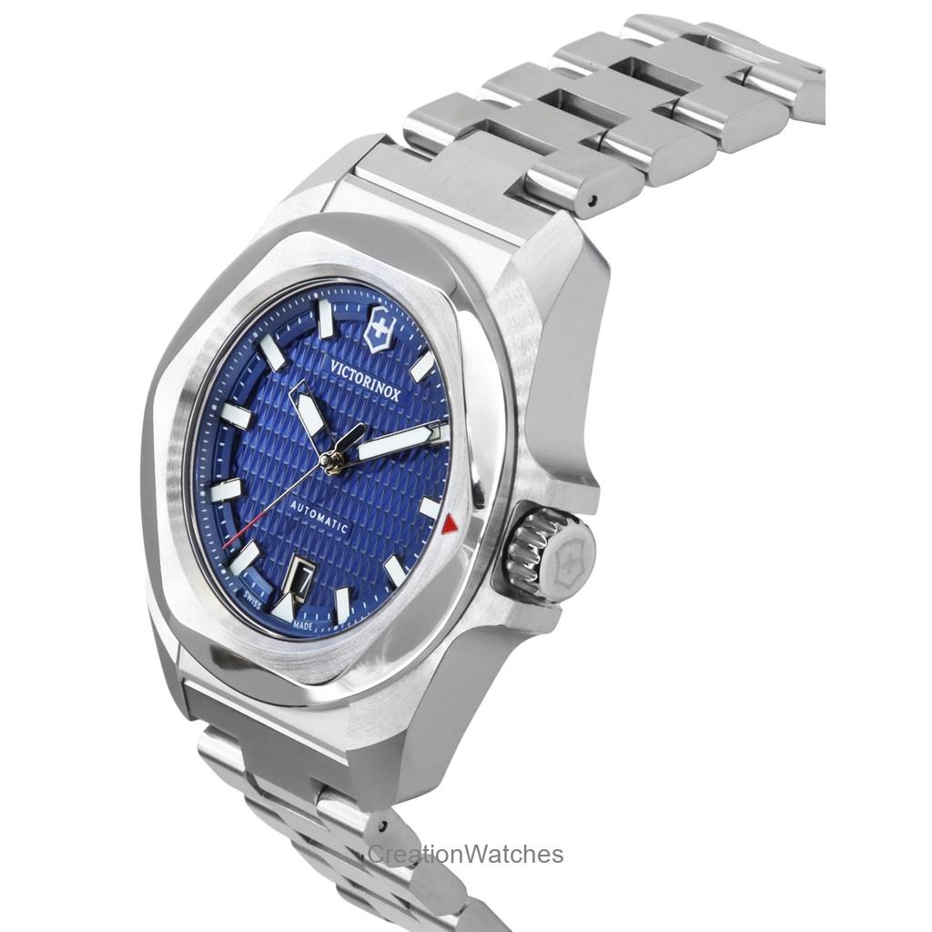 Victorinox I.N.O.X Edelstahl Blaues Zifferblatt Automatik 242020 200M Herrenuhr
