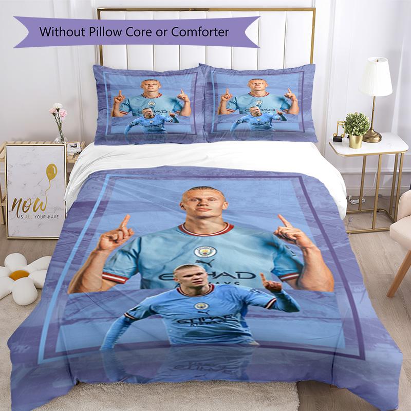 Haaland Duvet Cover Set Design For Dormitory Machine Washable Perfect Gift For Friends Family