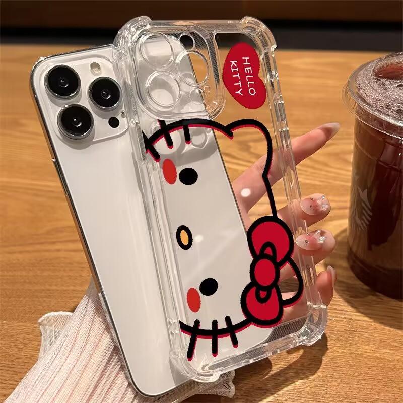 Sweet Hello Kitty Trasnaprent Casing For Huawei Honor 600 400 Lite 5G 400 Pro X9B X6C X7D X8D X6D X5C 5G Soft Shockproof Case