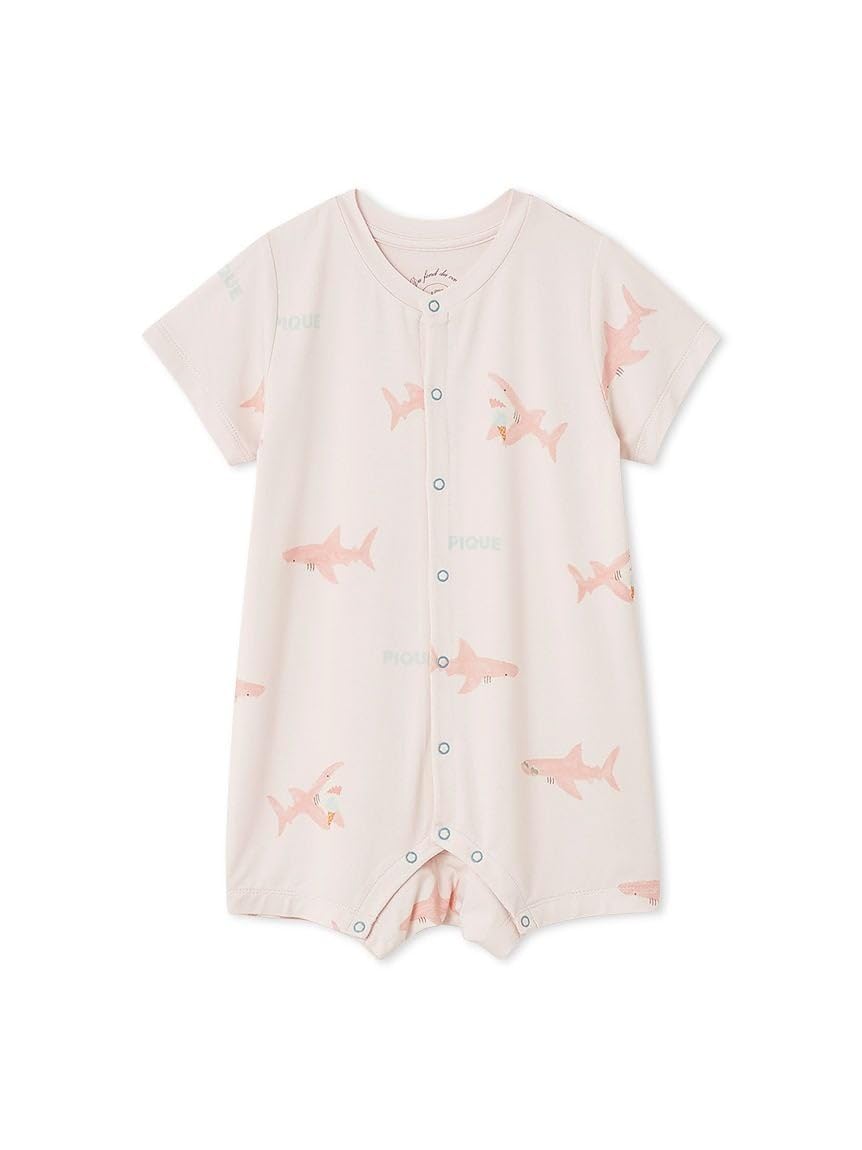

Gelato Pique Baby Shark PBCO252468 Size 70 Romper, PNK,