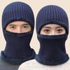 Unisex Winter Knitted Hat, Scarf, & Gloves Set - Fleece-Lined Wool