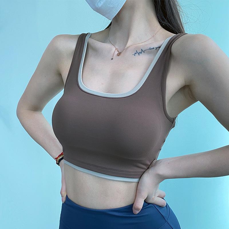 

Женский летний танк для йоги с защитой от провисания – Ударопрочный, поддерживающий, плотно прилегающий L