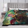 Super Soft Blanket Decorative K-Pop Demon Hunters Hot Anime  Throw Blanket  Flannel Bedspread For Couch Bed Sofa Bed Cover
