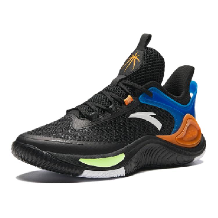 Anta Comfortable Breathable Non-Slip Low-Top Kids Basketball Shoes Kids Sneakers Black 312421112-4