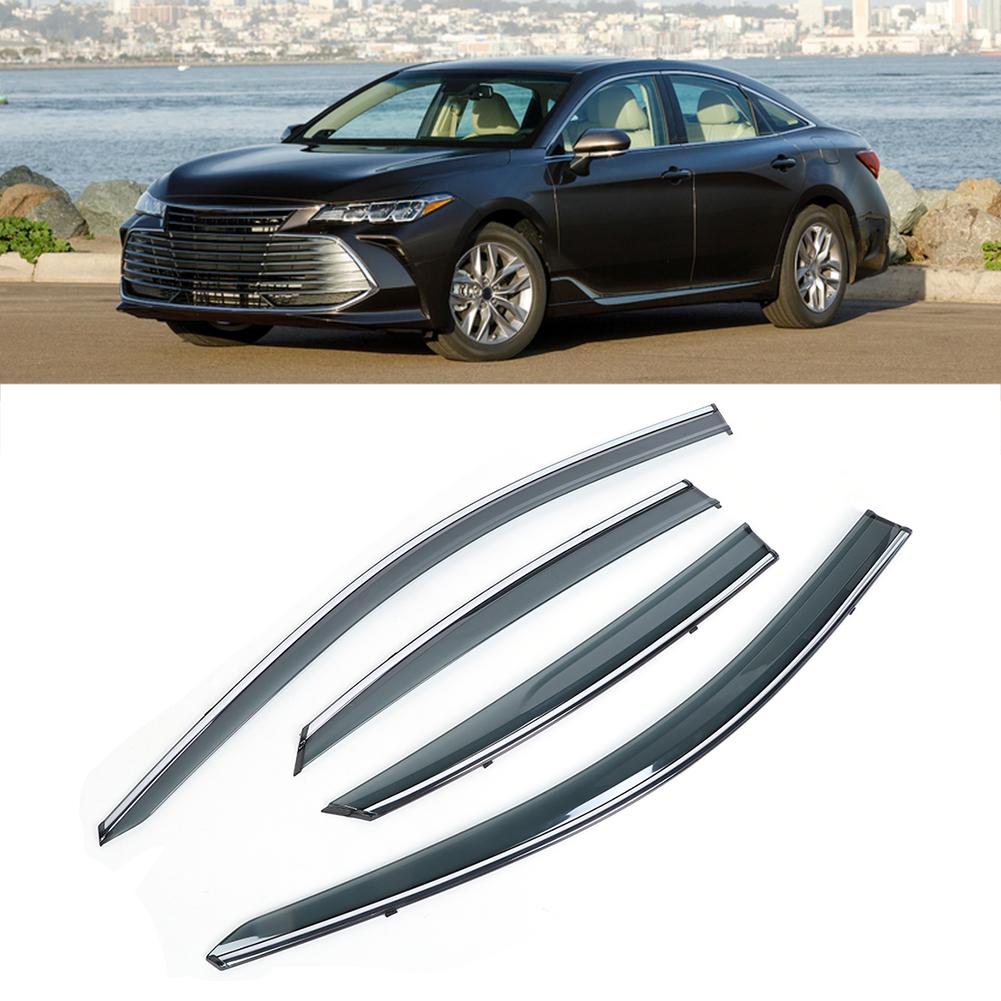 4Pcs Set Window Shield Rain Sun Visor Guard Modification Fit for Toyota Avalon 2019 up
