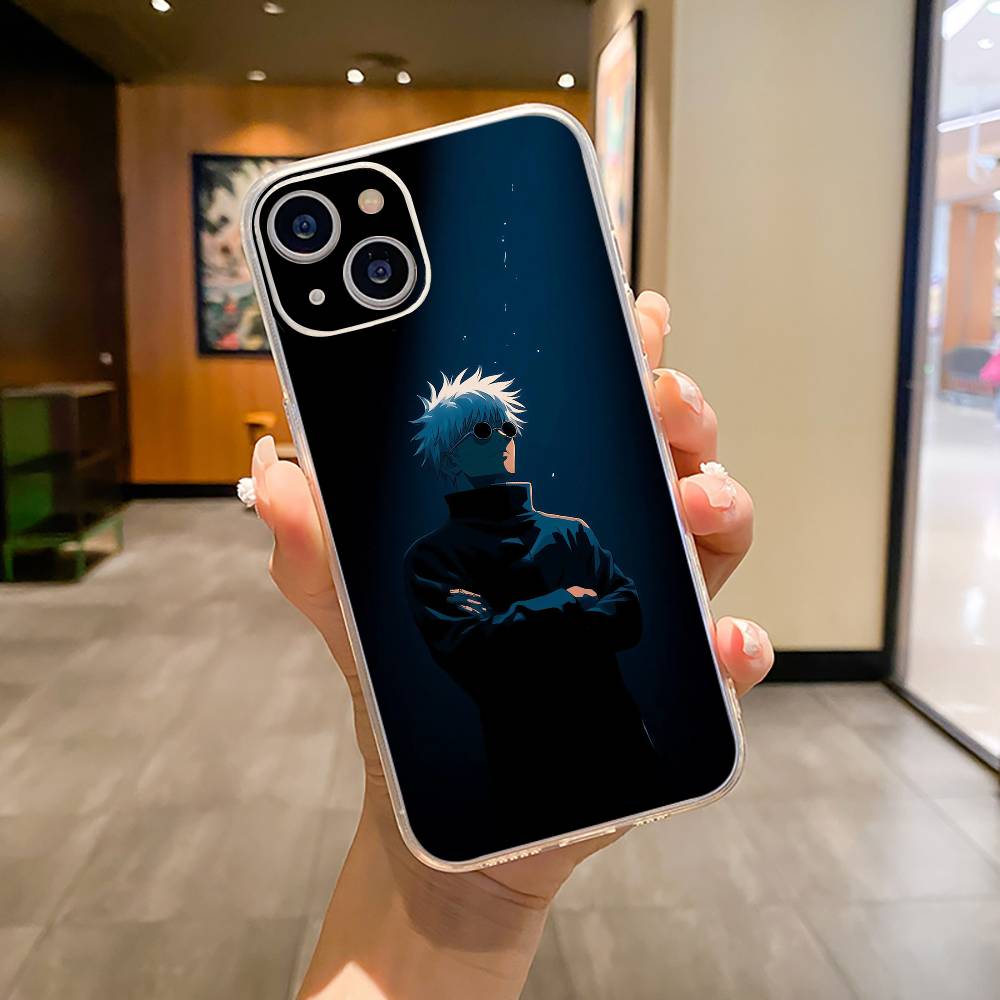 Popular Anime Characters S-satoru- Gojo Phone Case For iPhone17,16,15,14,13,12,11 ,Pro Max,16/15/14 Plus Transparent Cover