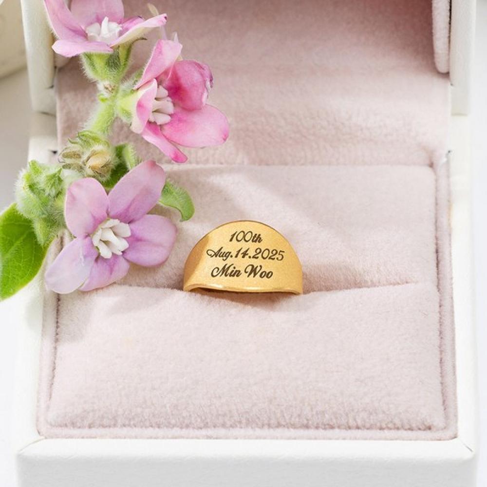 Porti 24k Gold Ring 0.5g Remember