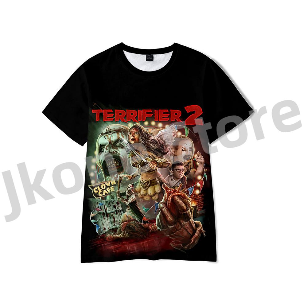 Terrifier Tshirts Christmas Horror Movie Merch Women Unisex Fashion Casual Short Sleeve Tee Streetwear S
