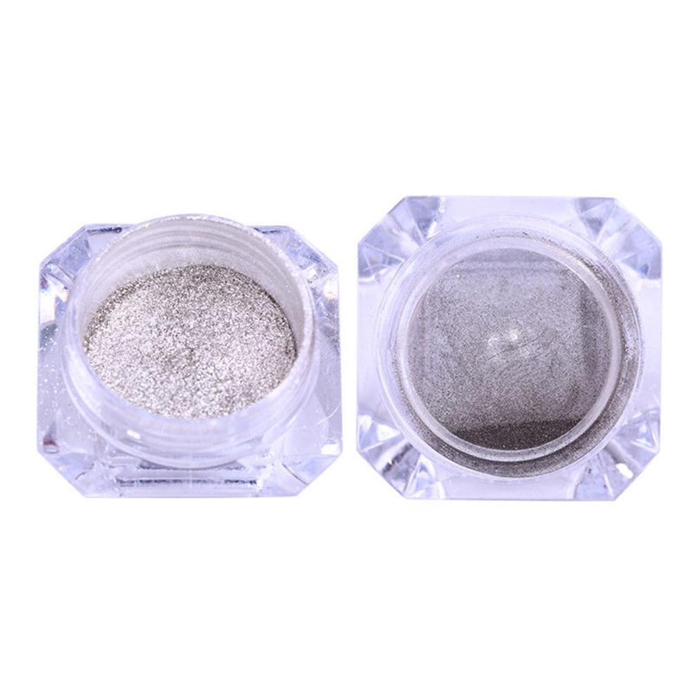0.5g Mirror Silver Nail Powder Dust Glitter Shinning Chrome Pigment Manicure