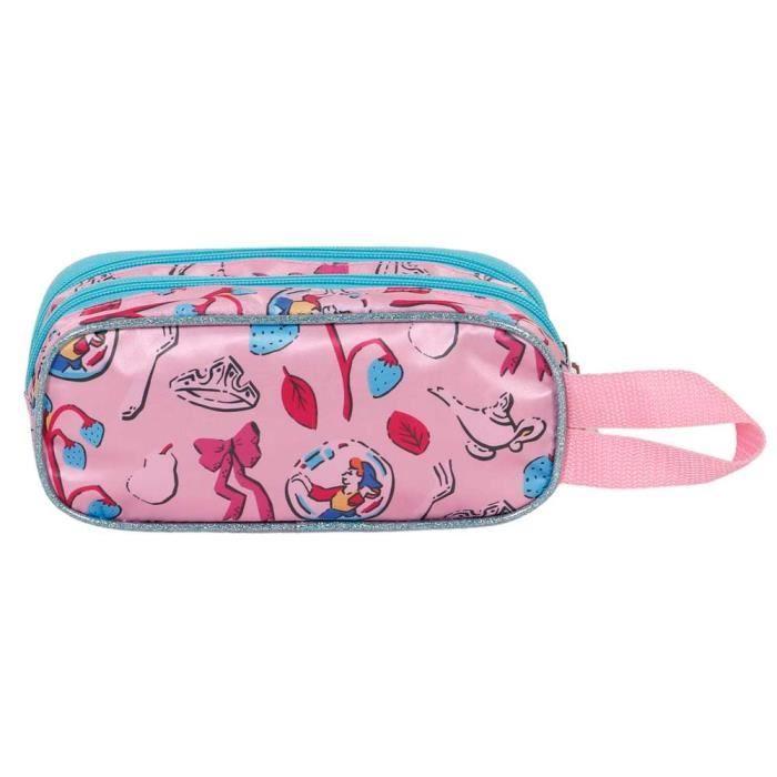 Trousse - KARACTERMANIA - Princesses Disney - 3D - Rose - Double compartiment