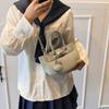 Niche high-end handbag small bag women's 2025 new simple small square bag versatile shoulder messenger Kelly bag