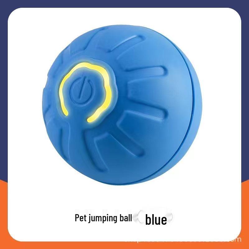 Cross-Border Pet Electric Bouncing Ball: Bite-Resistant Toy for Cat & Dog Boredom Relief