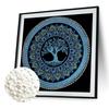 DIY Mandala Perlenpunktmalerei 25x25cm Perlenmalerei Kunst-Sets Ohne Rahmen für Erwachsene/Anfänger Geschenk Heimdeko