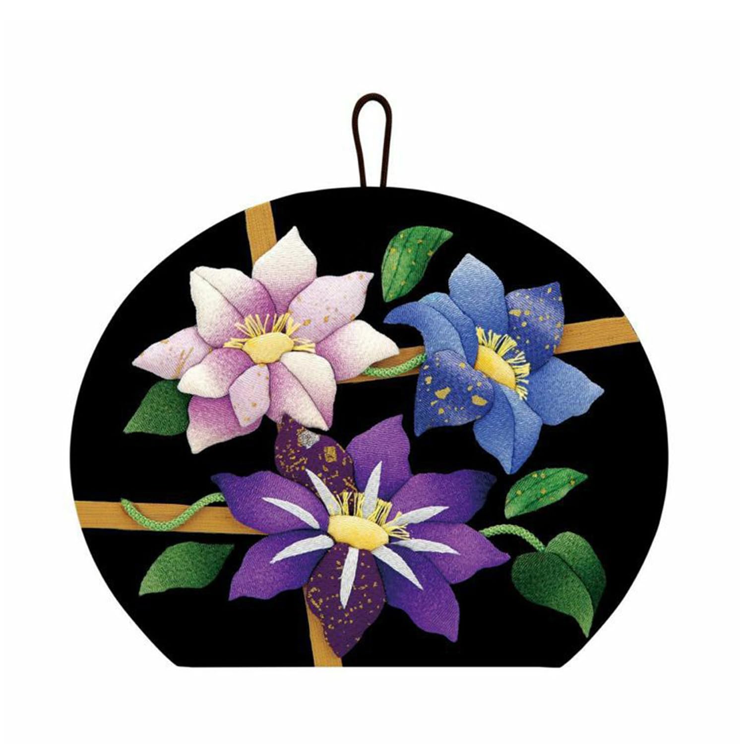 Sakura Horikiri Applique Flower Calendar Seasonal Clematis 3810801 Decoration - ~Late Summer~