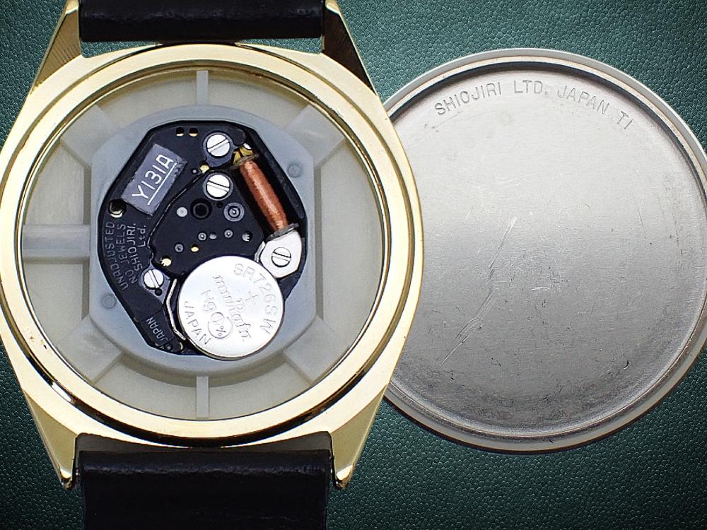 Seiko Alba Y131-6030 GP/SS Pie-Eyed Mickey Mouse Quartz Used