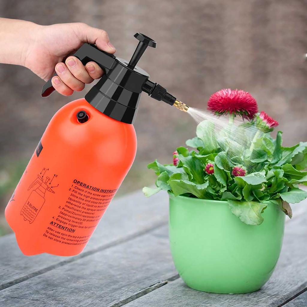 Portable Handheld Water Pressure Sprayer Easy To Trigger Home Garden Plant Watering Tool 2L