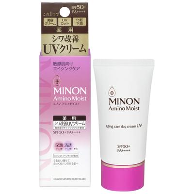 Minon Amino Moist Aging Care Day Cream UV 30g | Sensitive Skin | SPF Primer & Sunscreen