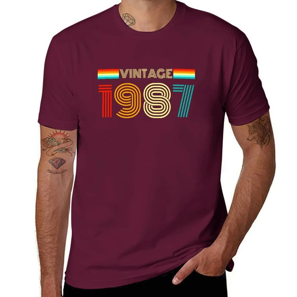 Vintage Retro 1987 - Vintage 1987 Birthday Gift T-Shirt graphic shirts shirts graphic tees Men's t-shirt