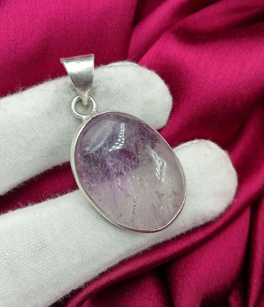 Купить Аметистовый драгоценный камень 925 пробы с серебряным покрытием ...