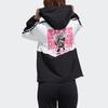Adidas Neo Artist Farbblock-Print Sport-Kapuzenjacke Damenjacke Weiß GP5422