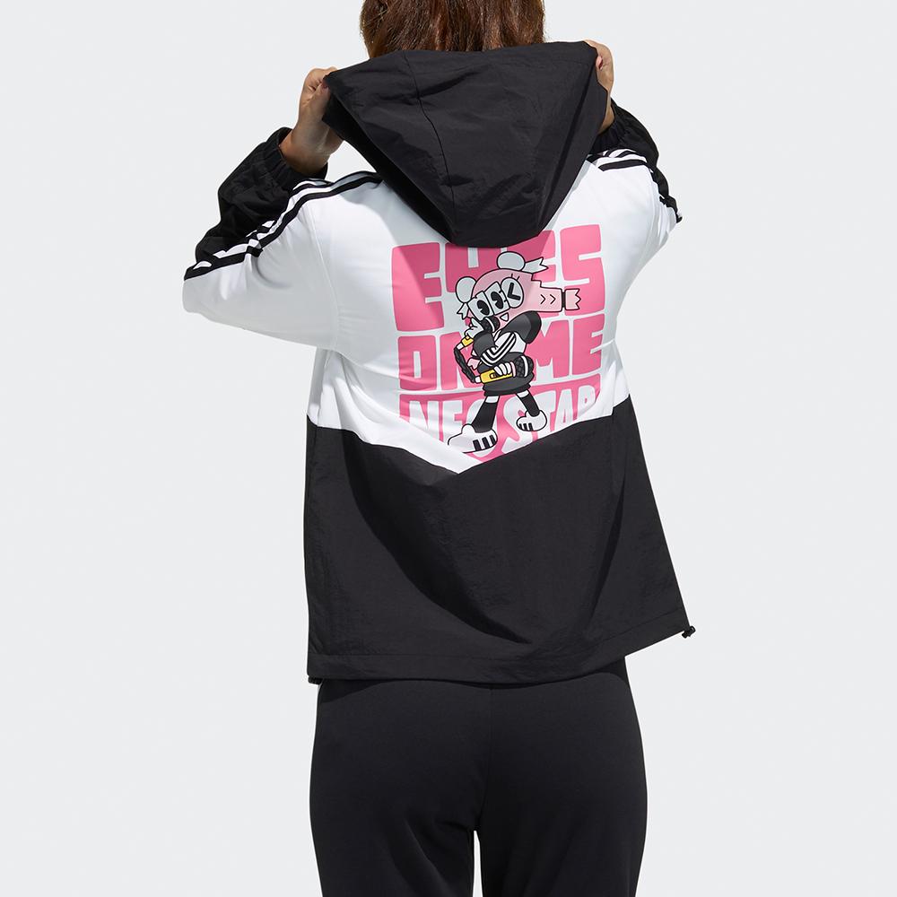 Adidas Neo Artist Farbblock-Print Sport-Kapuzenjacke Damenjacke Weiß GP5422