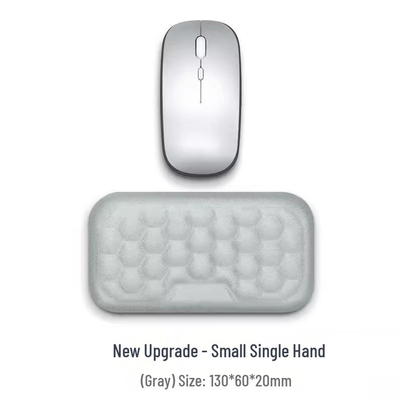 Memory Foam Wrist Support Mouse Pad & Silicone Keyboard Hand Rest