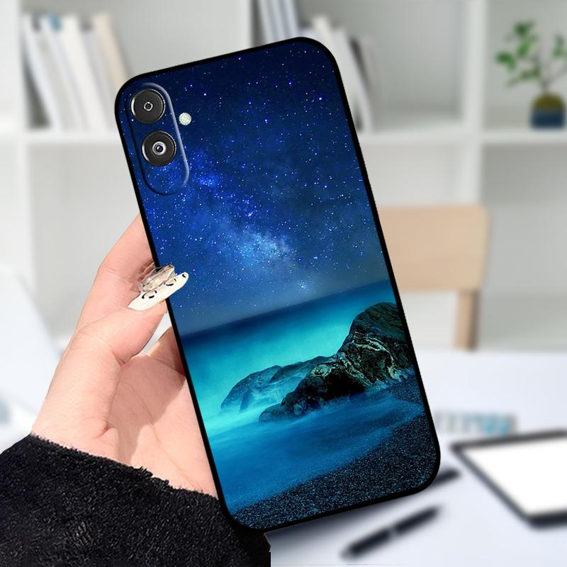 For Samsung F14 M14 5G Soft Case Fashion Printing Black Silicone TPU Phone Cover For Samsung Galaxy A14 4G 5G Shockproof Cases