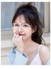Gradient Blue Glasses: Myopic Women's Prescription, Anti-Blue Light, Face Slimming, Stylish Frames, Expert Fitting.