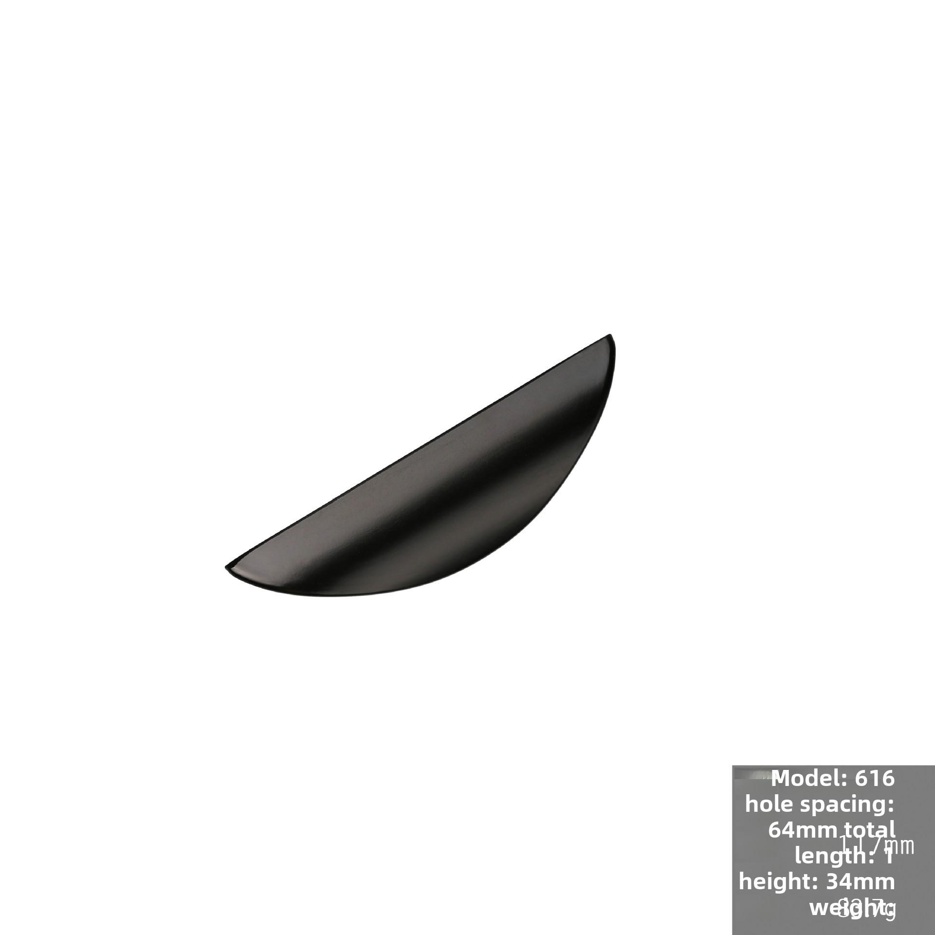 

Ручка для шкафа Nordic Crescent Copper - Современная черная и золотая ручка для ящика