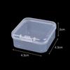 48/6PCS Mini Storage Box Transparent Plastic Jewelry Storage Box Container Portable Earring Ring Earplugs Packaging Storage Case