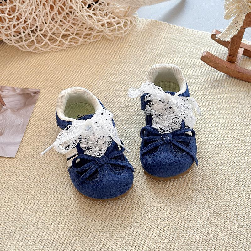 Girls shoes 2025 summer new children's sports net shoes single mesh baby breathable thin girls German training shoes
