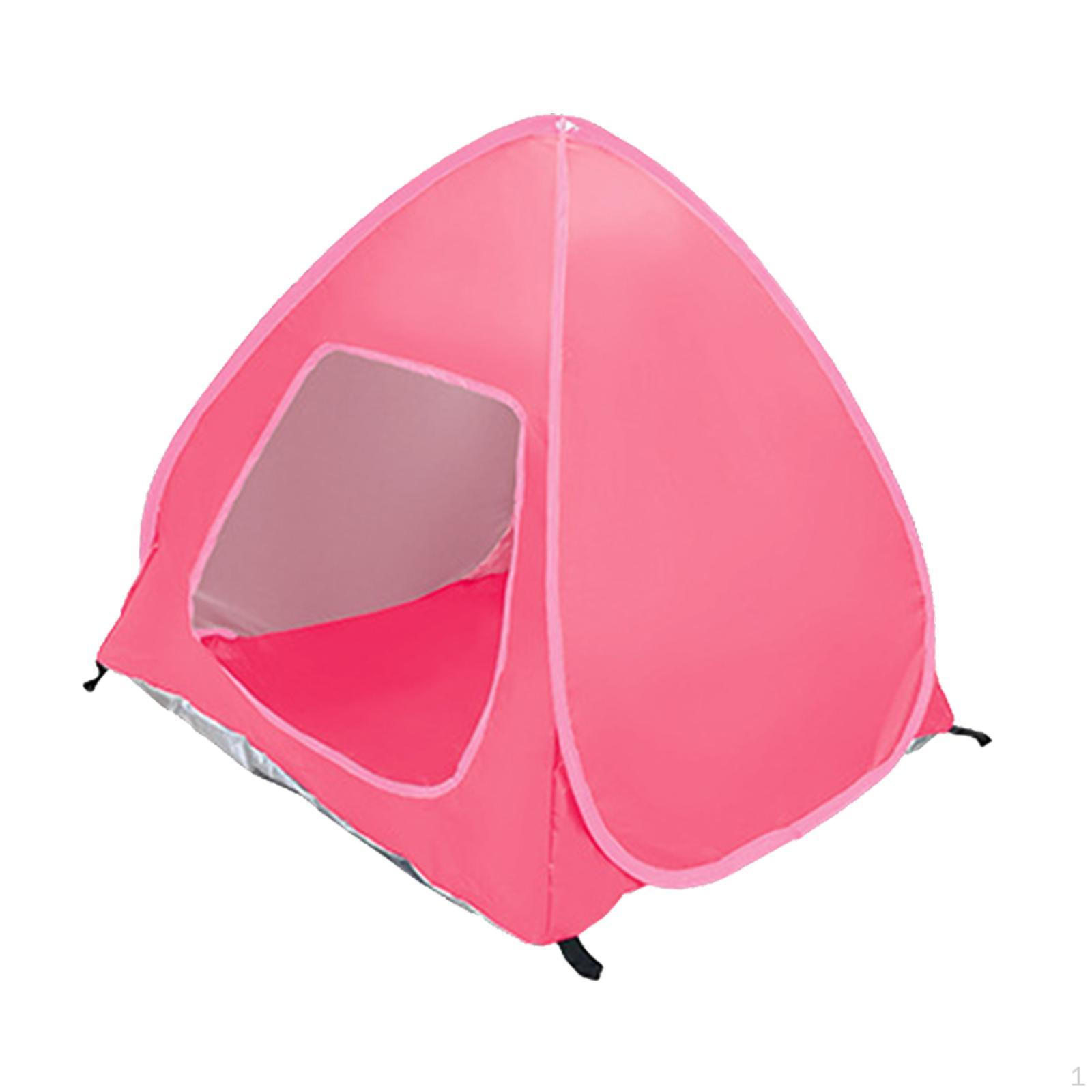 

Мини-палатка для питомцев для использования в помещении и на улице 40x37x43cm_Pink Red