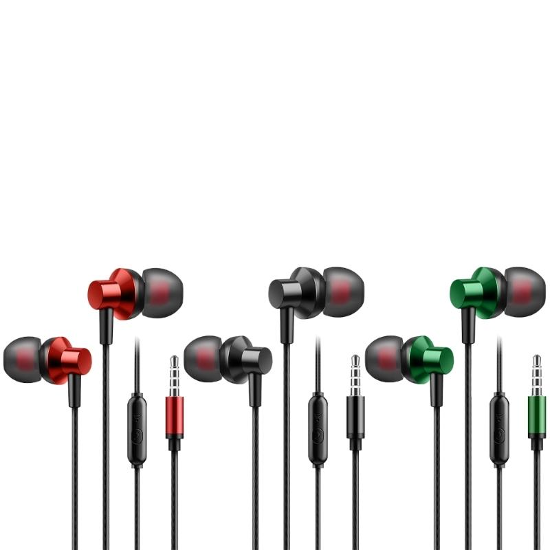 3.5mm Earbud In Ear Headphones Bass Drivens In Ear Headphones with Control 3.5mm Earphones Comfortable Earbud Present