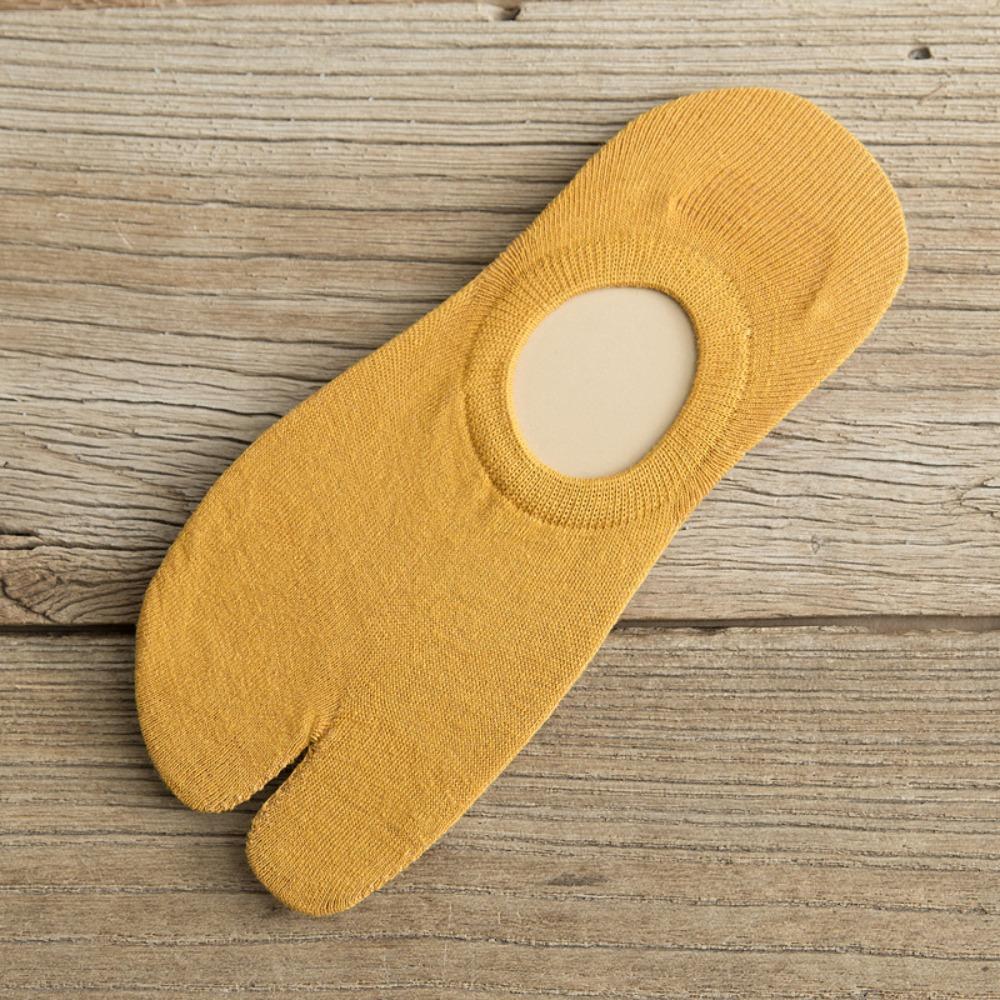 

Кимоно Простой Хлопок Женщины Мужчины Японский Стиль Носки Короткие Трубки Носки с Раздельным Пальцем жёлтый