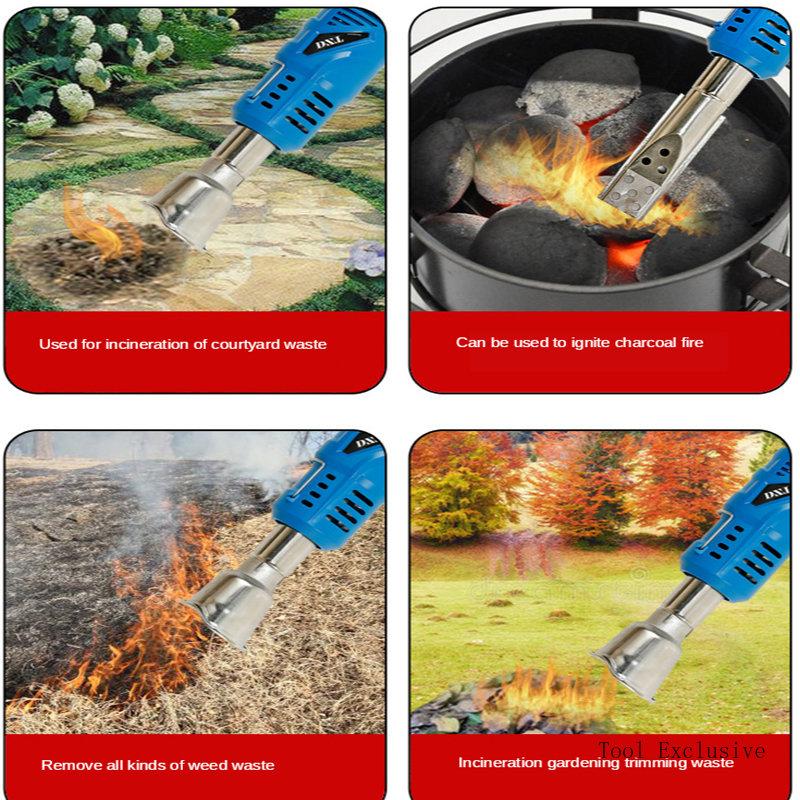 2000W 220V Electric Weed Burner with 2 Temperature,Hot Air Lawnmower