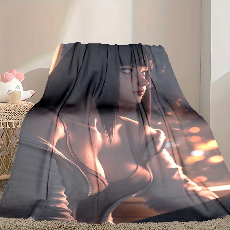 1pc Comfortable Home Print Throw Blanket, Naruto Blanket For Bed and Sofa Use, Special Present For Family
