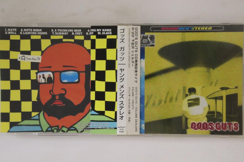 CD GOD'S GUTS - Young Men's Stereo CH27 LESS THAN TV 1996 Japan Obi Japanese Pop/Rock Used