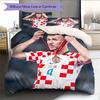 Ivan Perisic Pattern Bedding Home Decoration Birthday Gift ( 1 duvet cover + 2 pillowcase, without core),fan merchandise.