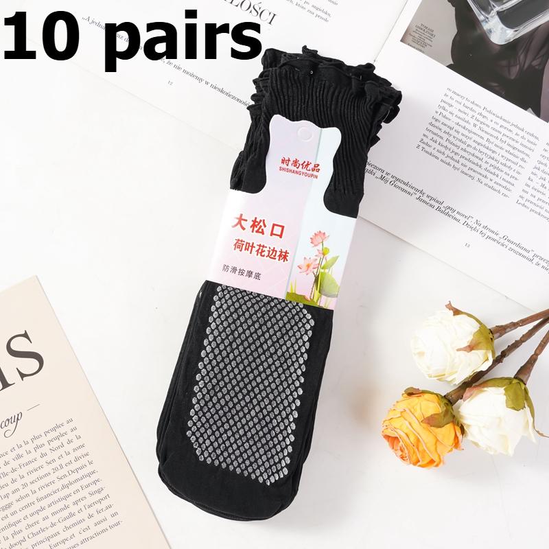 

10 пар дешевых оптовых женских носков до щиколотки, летние сексуальные ультратонкие прозрачные носки со стразами, женские дышащие и нескользящие носки со стразами 10 pairs чёрный