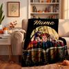 Hocus Pocus Custom Flannel Blankets Soft Warm Cozy Throws for Home Decor Holiday Gifts