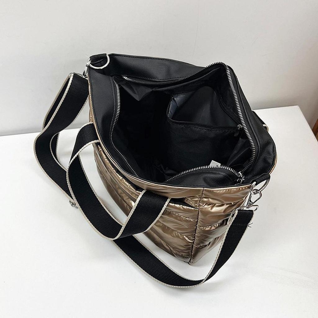 Casual Tote Bag, Elegant And Cotton Padded Shoulder Bag for Women, Ideal Outdoor Activities.