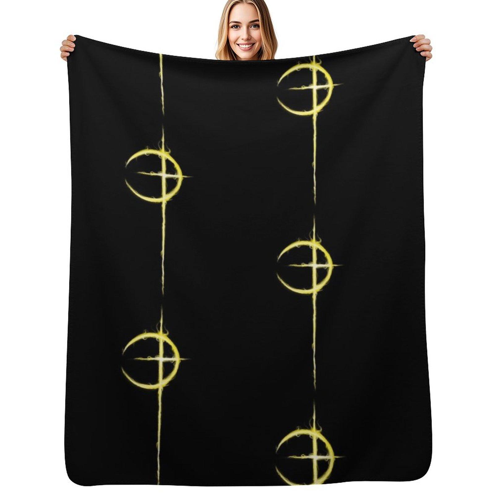

Miquellas Cross guidance through shadows Throw Blanket Outdoor Soft Blanket for Picnic Beach Camping 75x100cm