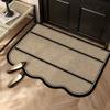 Vintage Entrance Carpet Simple Entrance Mat Dirt Resistant and Dust Removing Door Mat