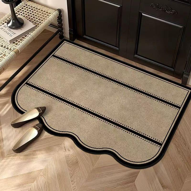 Vintage Entrance Carpet Simple Entrance Mat Dirt Resistant and Dust Removing Door Mat