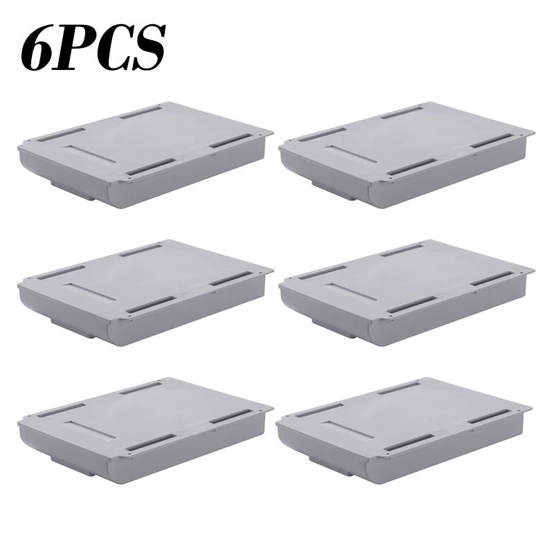 Self Stick Pencil Tray Under Desk Drawer Storage Box Hidden Stationery Organizer Stand For Pens Office Home Storage Organizer