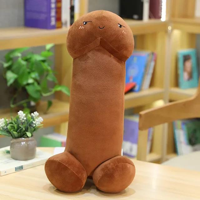 For Girlfriend Trick Penis Simulation Plush Toys Boys Dick Plushie Real-life Penis Hug Pillow Stuffed Sexy Interesting Gifts