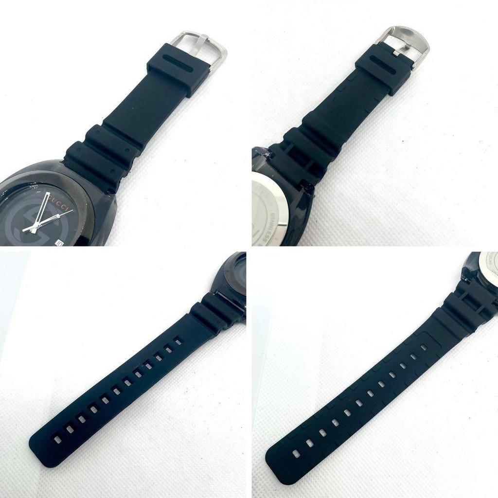 Used GUCCI SYNC men's watch, working item, new battery, brand new strap replaced